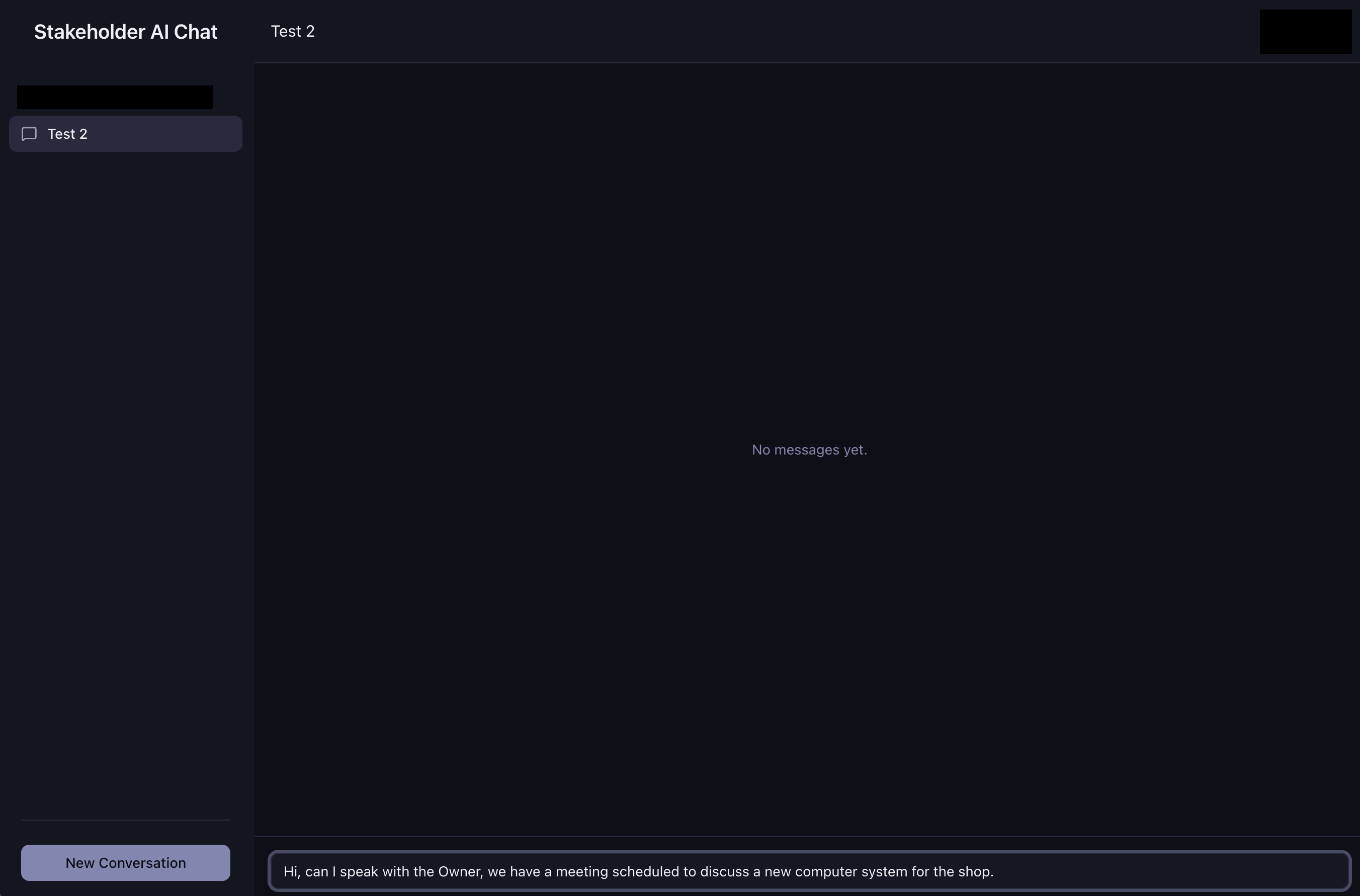 Start Conversation Example